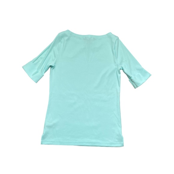 NWOT Ralph Lauren Stretch Basic Cuffed Short Sleeve Blouse (size M) - Picture 8 of 8